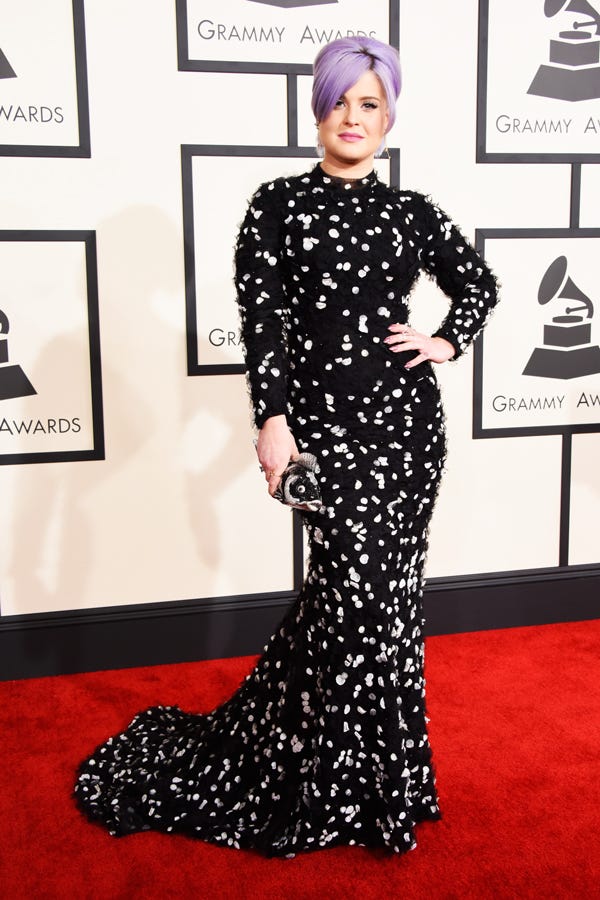 Grammy Awards 2016 My Favorite Top 15 Red Carpet Dresses Huffpost P Rihanna S Armani Privé Ensemble Consisting Of An Orange Crop Top And Voluminous