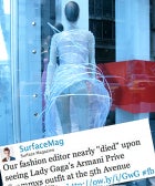 Twitter Troll: Lady Gaga's Dress At Armani, Models Have "Fun", And Marc Jacobs's Quivering Bosoms