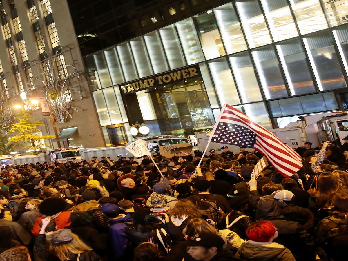 Trump Protests Rock Nation In Wake Of Contentious Election