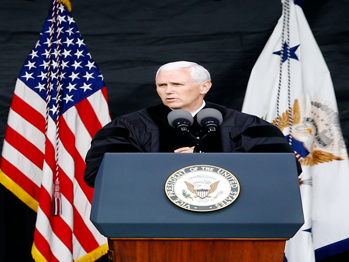 100 Notre Dame Students Walk Out During VP Mike Pence's Commencement Address