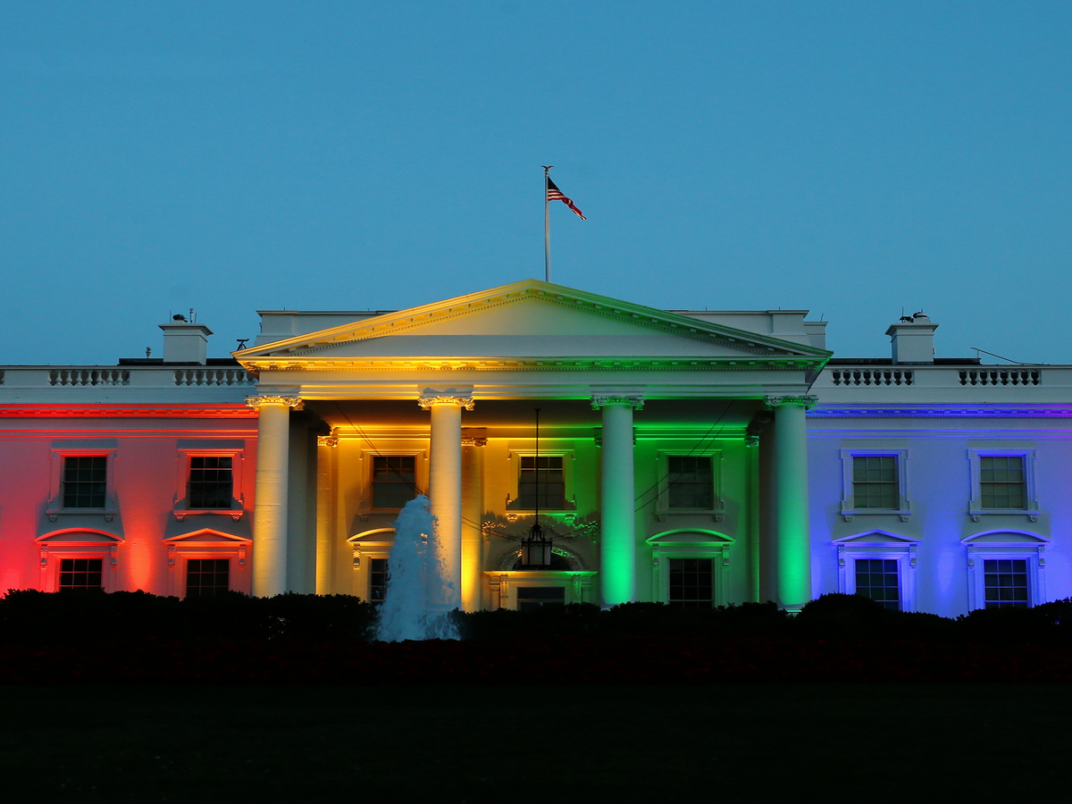 A Rhode Island Teacher Made Sure LGBTQ Pride Was Alive & Well In The White House With One Epic Photo