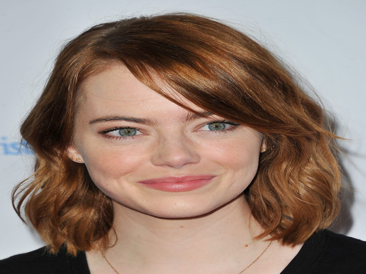 Emma Stone Makes Her Own Pussy-Bow Statement For Hillary Clinton