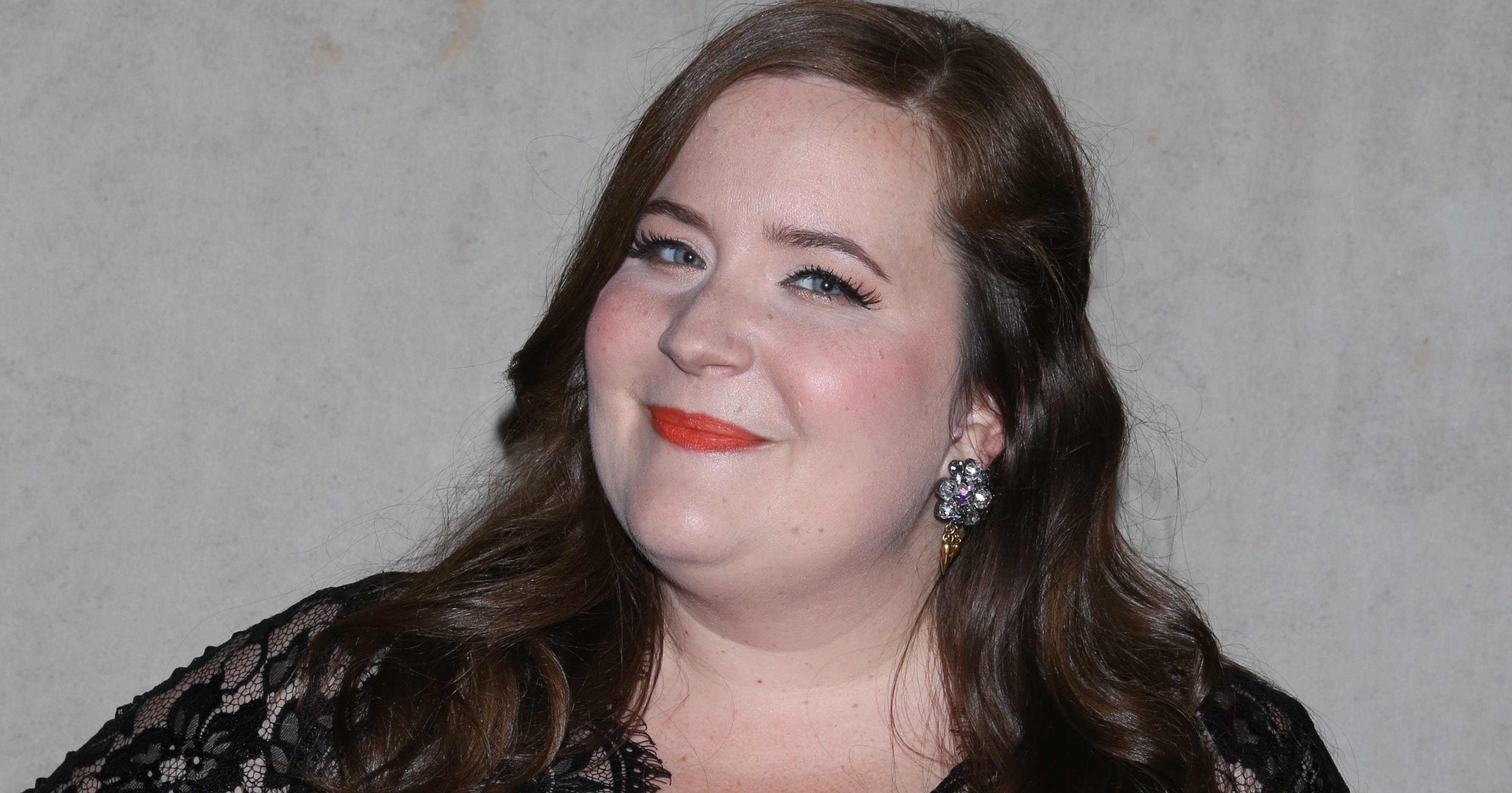Aidy Bryant Plus Size Red Carpet Emmys Eloquii Dress
