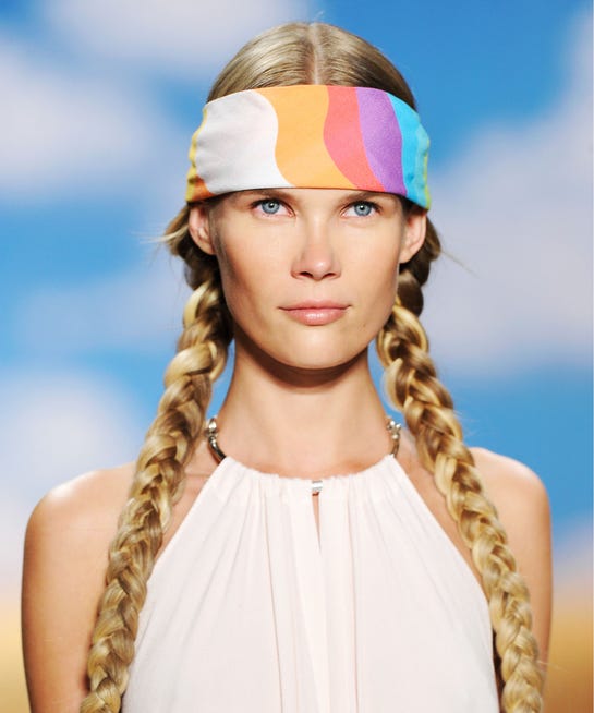 High Fashion Pigtails Spring Runway Trend