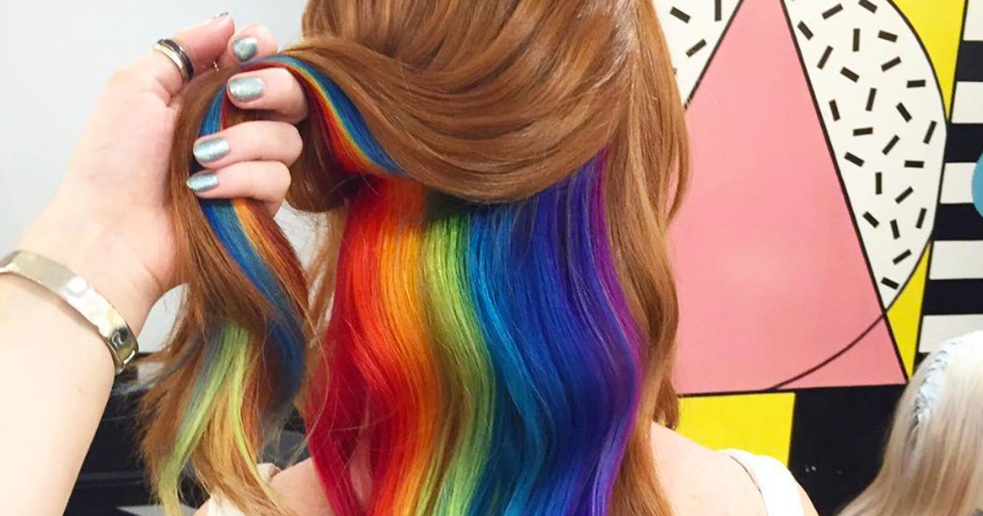 London Salon Hidden Rainbow Hair Instagram