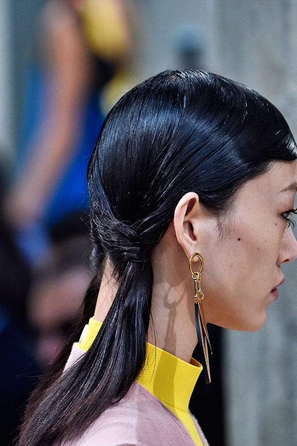 High Fashion Pigtails Spring Runway Trend