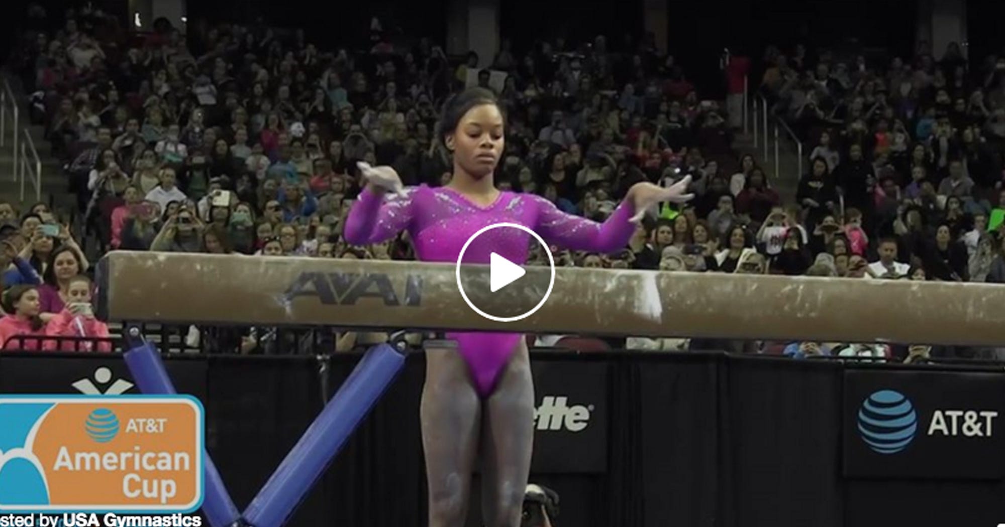 Gabby Douglas Balance Beam Routine Olympics