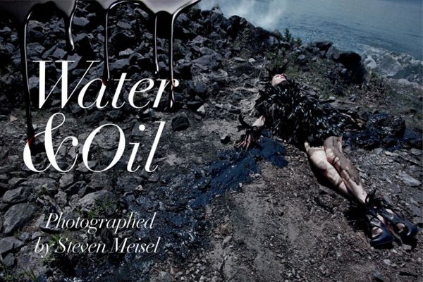 Image result for italian vogue oil spill