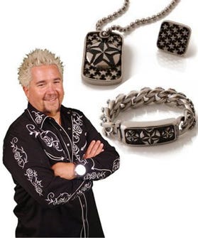 Guy Fieri Jewelry New Jewlery By The Guy Who Sports A Platinum Sonic Hedgehog Do Burnt Sienna Goatee And Pinky Ring Is Now Proud Designer Of His Own Jewelry Line