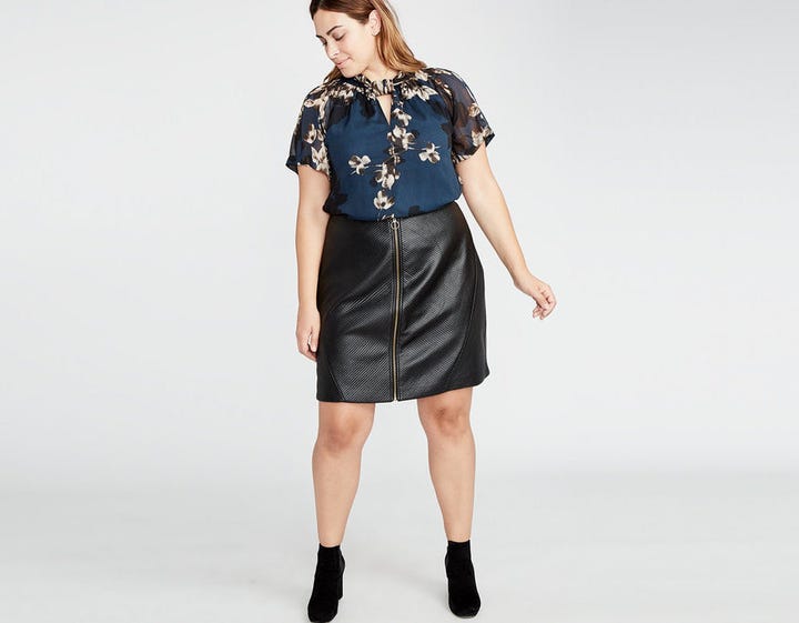 cute plus size leather and suede skirts for the summer plus size leather skirt