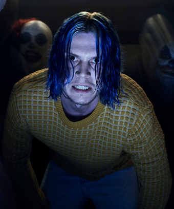 Evan Peters Blue Hair American Horror Story Slc Punk The Story Behind Kai S Blue Hair On American Horror Cult Isn T What You Expect