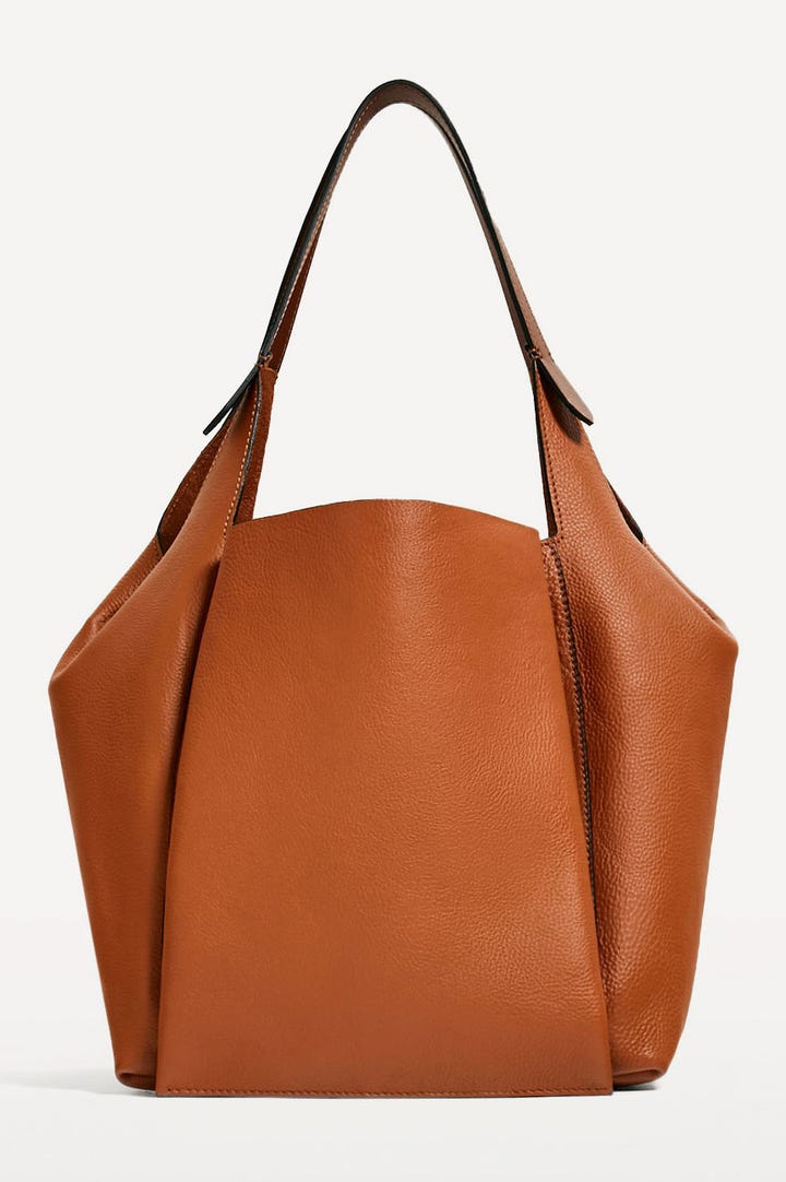 Best Bucket Bags Handbag Trends Zara Leather Bucket Bag 139 Available At