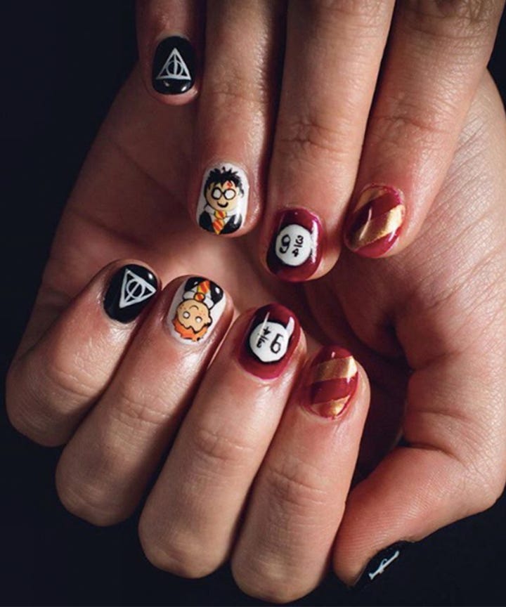 Harry Potter Marvel Nails Best Nail Designs 2016 Bring This To Your Next Nail Ointment