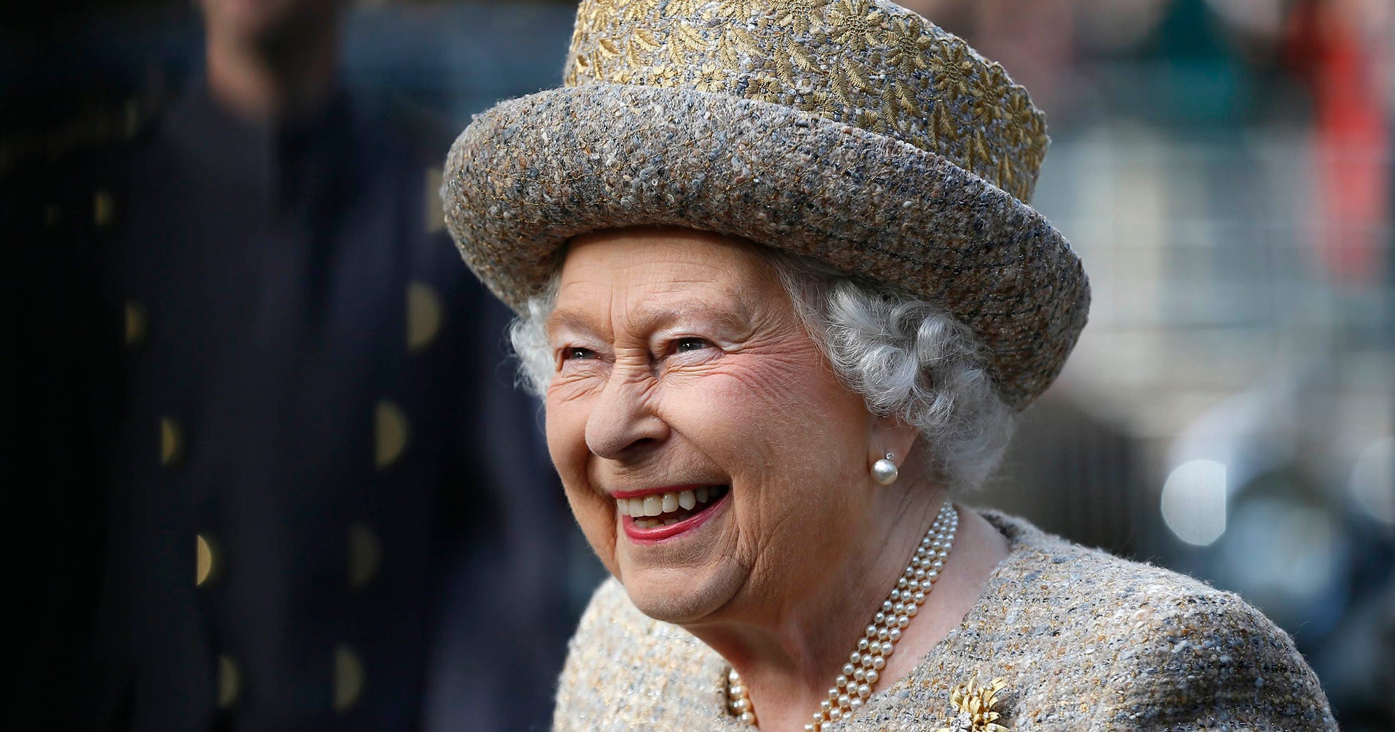 Because When You're The Queen, Someone Else Tries Your Shoes On For You