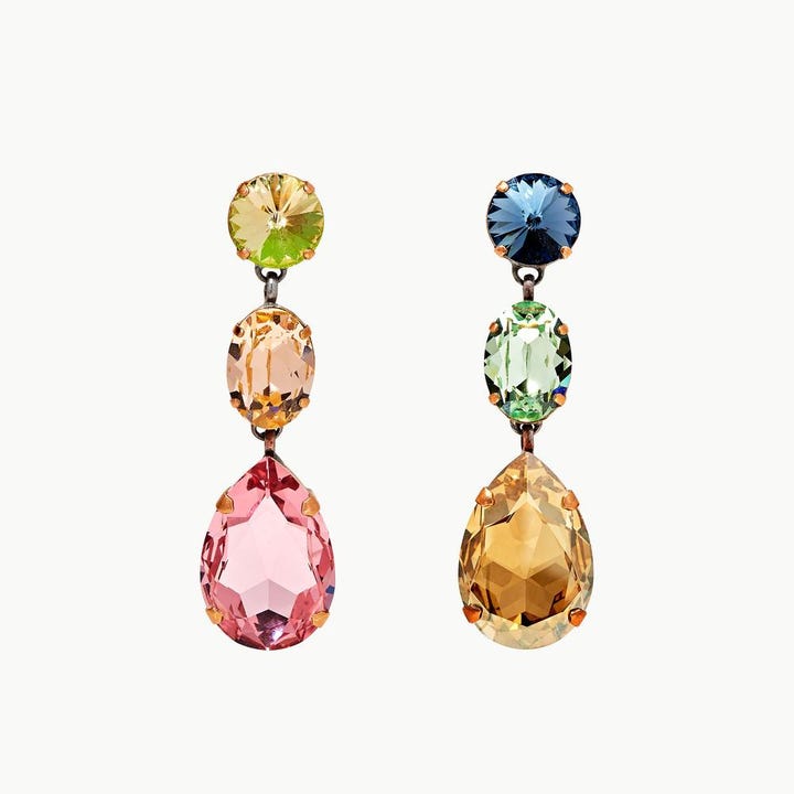 2018 Earring Trends Hoops Flowers Tassels After The Minimalist Of Wave Simple Metals Seeing Jewelry Dripping In A Kaleidoscope Rainbow Gemstones Was Just What Dr Extra