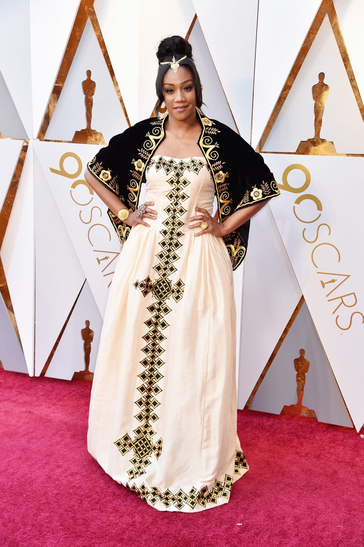 Tiffany Haddish Eritrean Dress Stuns At The Oscars 2018 Image Jpg
