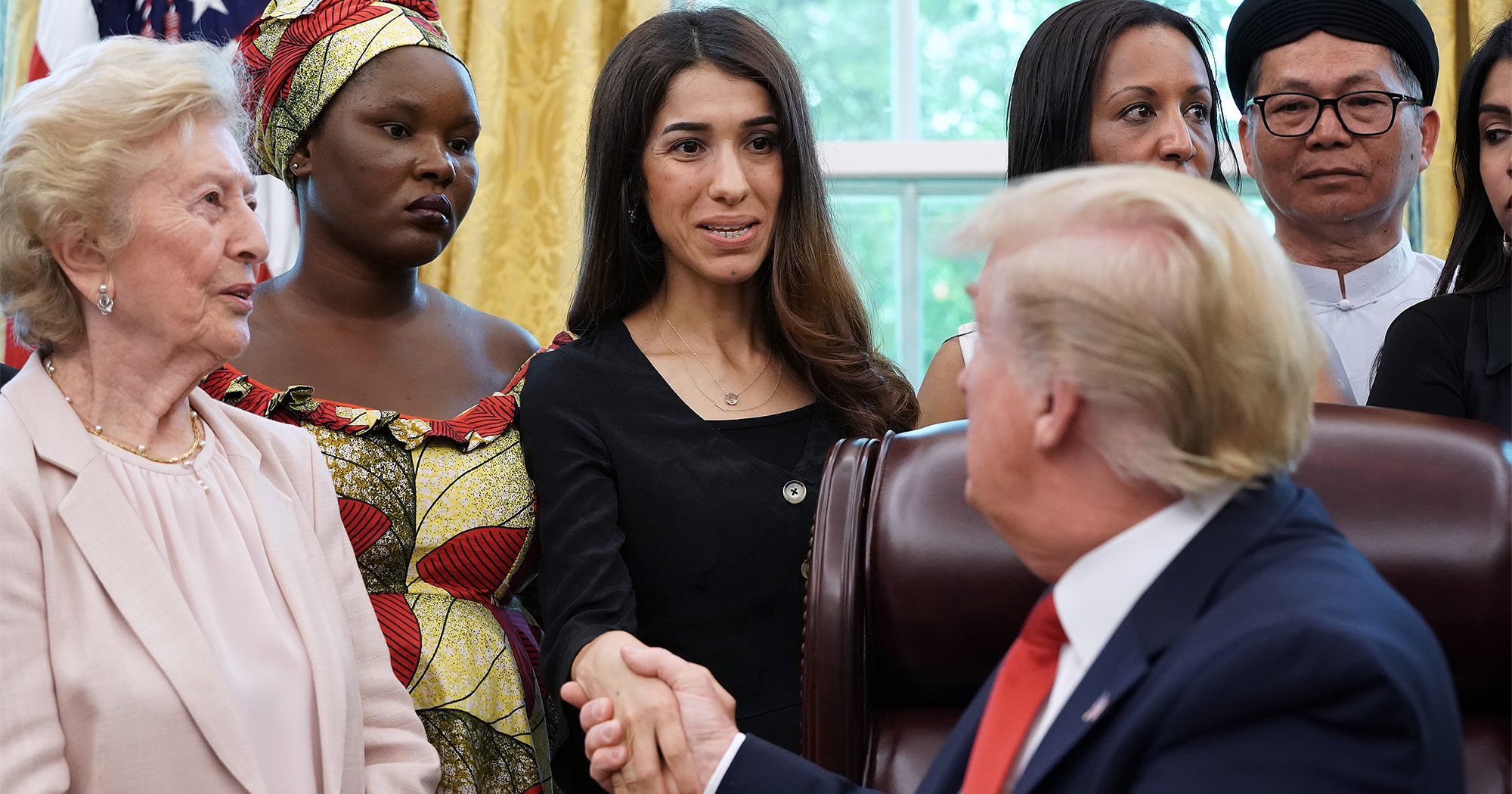 Trump Faces Backlash For Asking Activist Nadia Murad Why She Won The Nobel Peace Prize