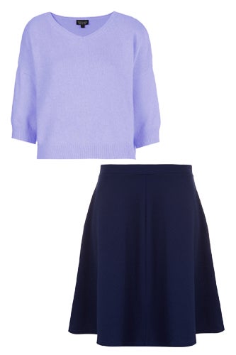 Blue And Purple Color Outfit Combinations