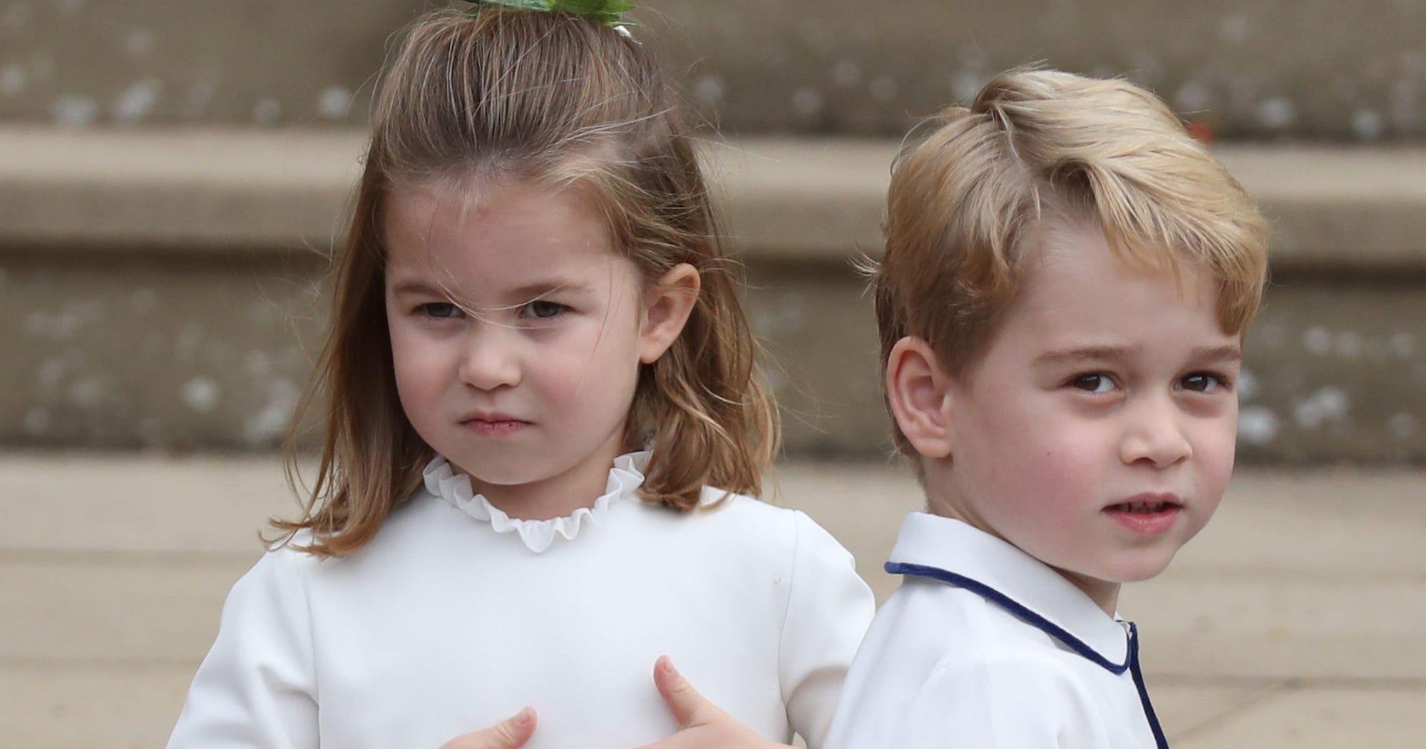 Prince George & Princess Charlotte's Antics Stole The Show At The Royal Wedding