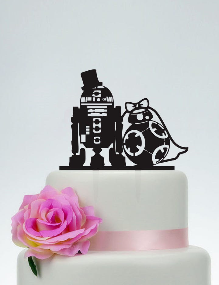 Wedding Cake Toppers For Every You Ve Found The Droid Re Looking For