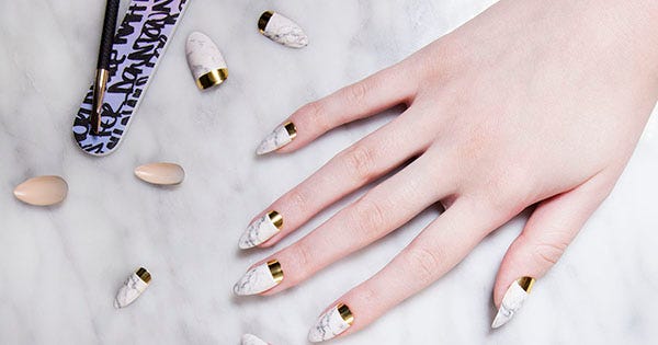 Wah London Marble Zone Press On Nails Nail Art