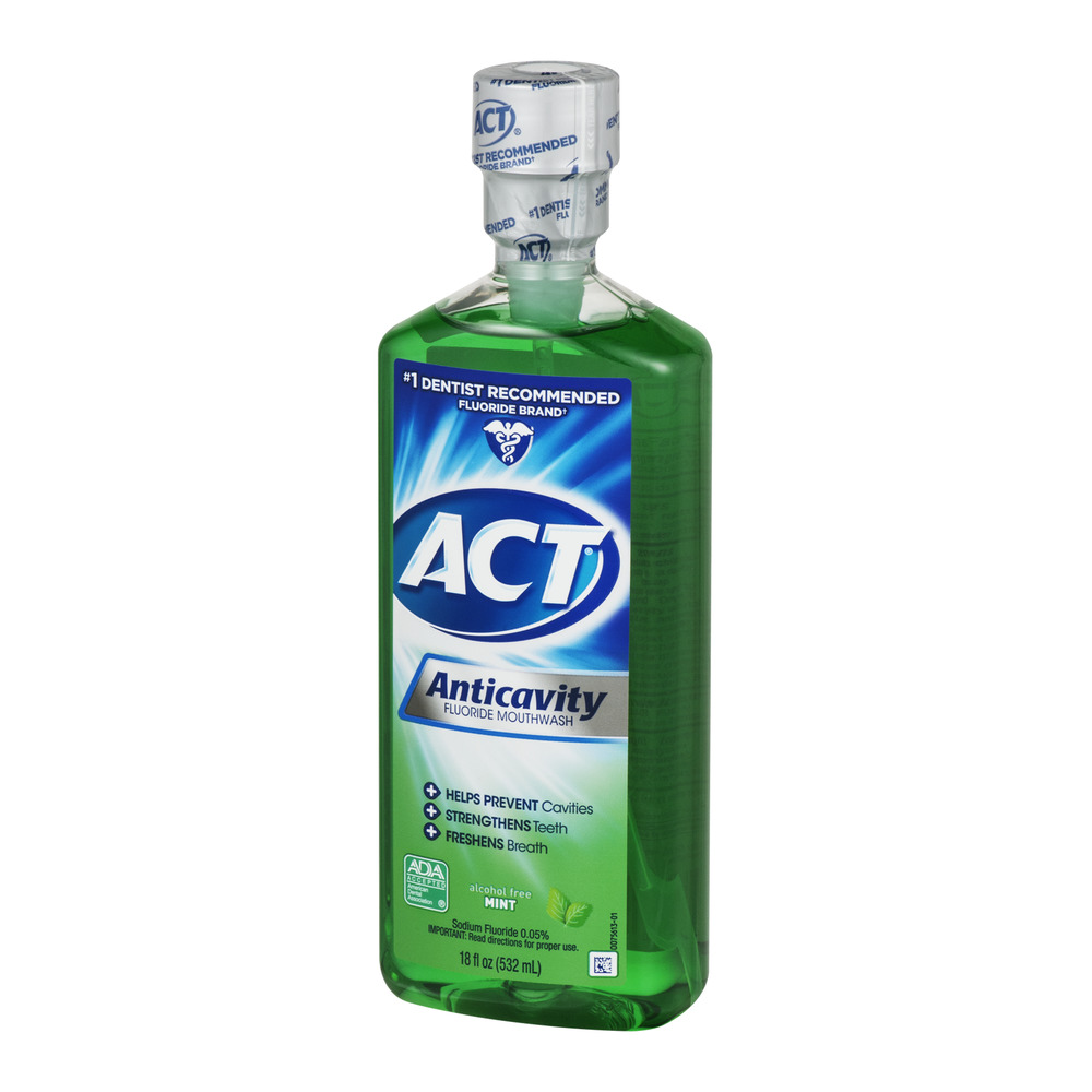 Act ACT Rince-bouche au fluorure anticavité à la menthe, 18 oz Act ACT Rince-bouche au fluorure anticavité à la menthe, 18 oz