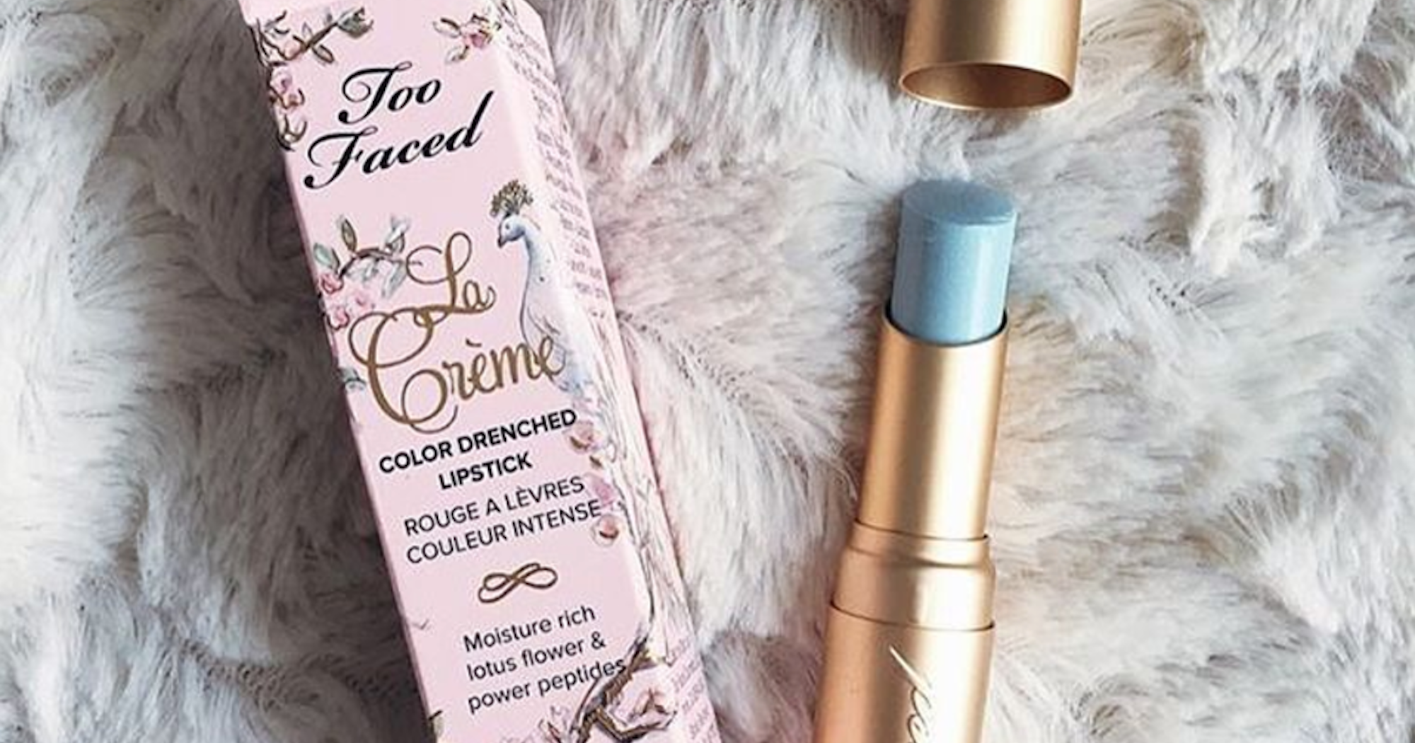 Too Faced Unicorn Tears Lipstick - Sparkly, La Creme