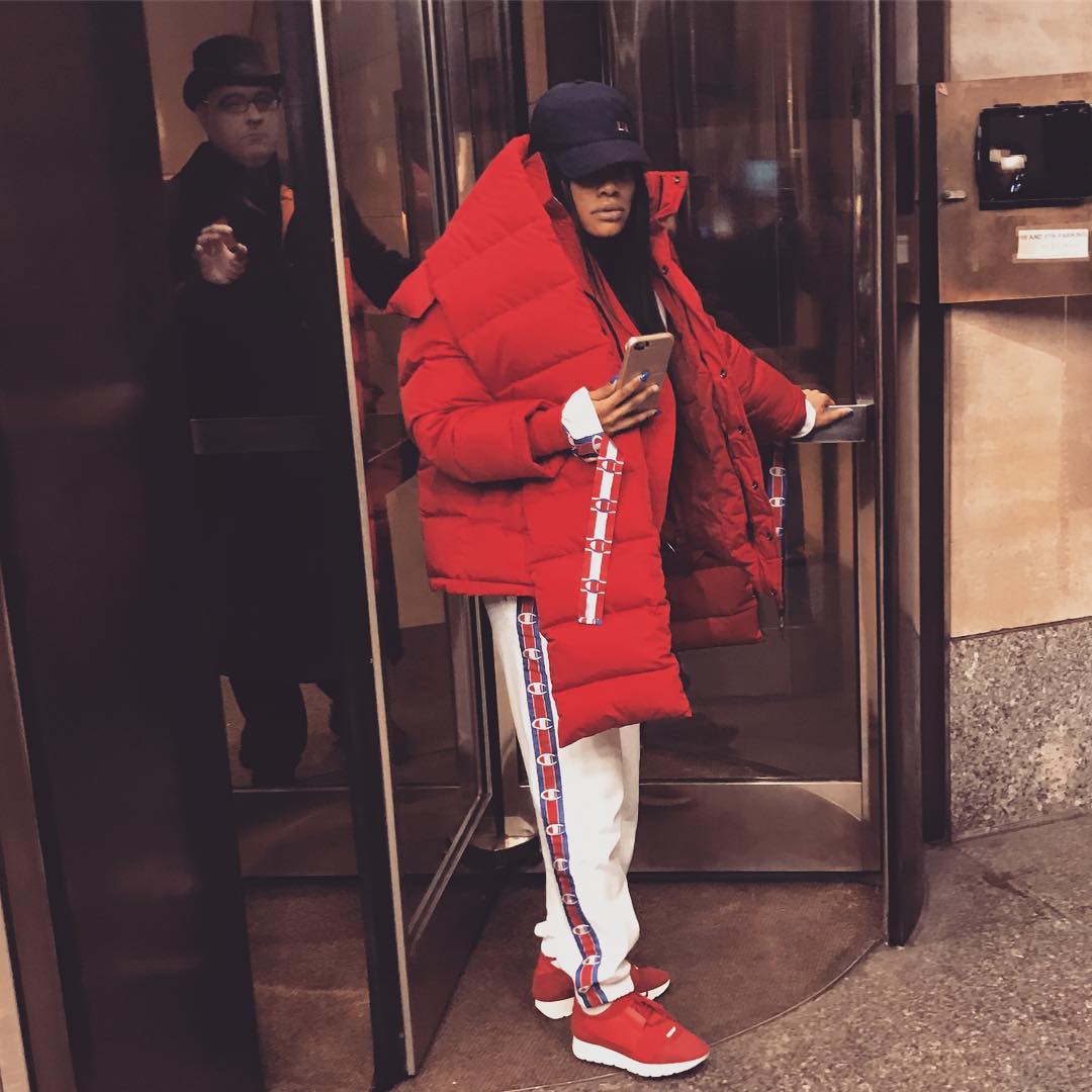 Celebs in champion athletic