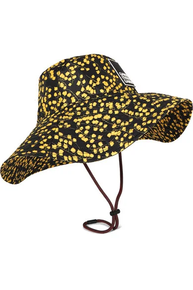 Ganni + Appliquéd Floral-Print Shell Bucket Hat