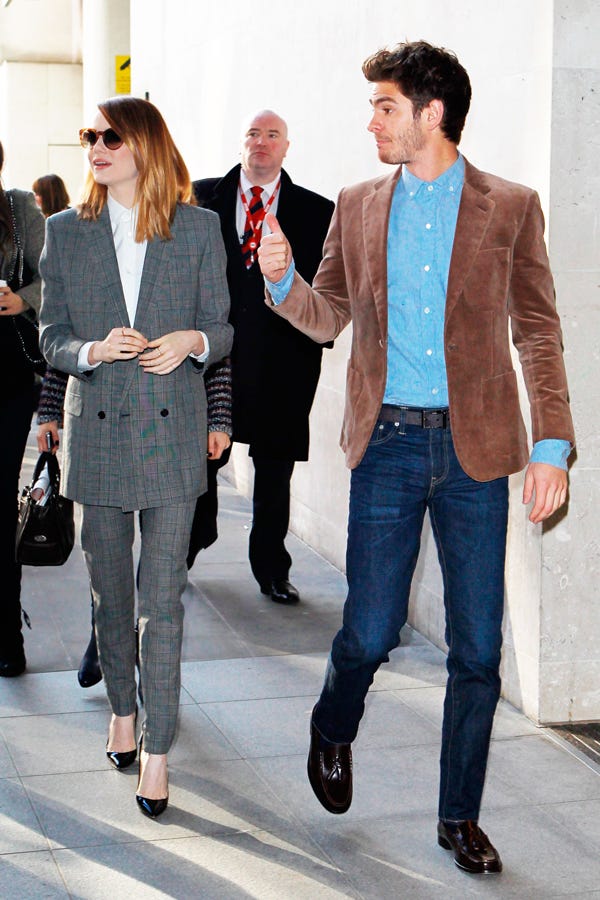 Emma Stone recycles an outfit and goes make-up free during NYC outing