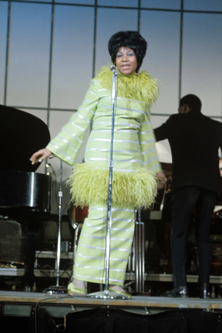 aretha franklin green dress Kali Dress
