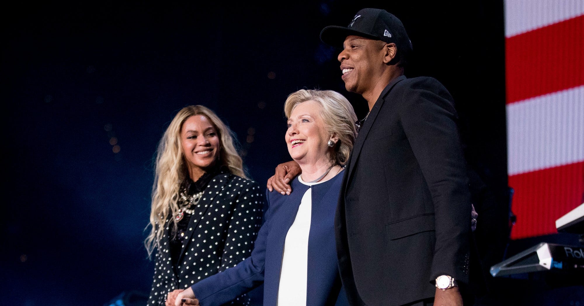 Beyonce Jay-Z Clinton Rally Speeches Cleveland