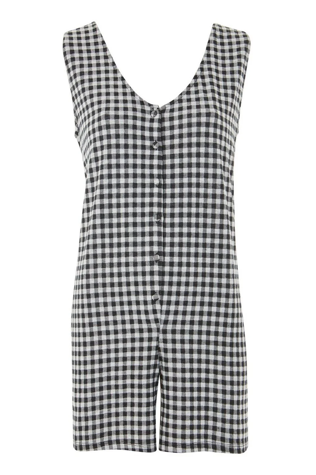 topshop gingham playsuit