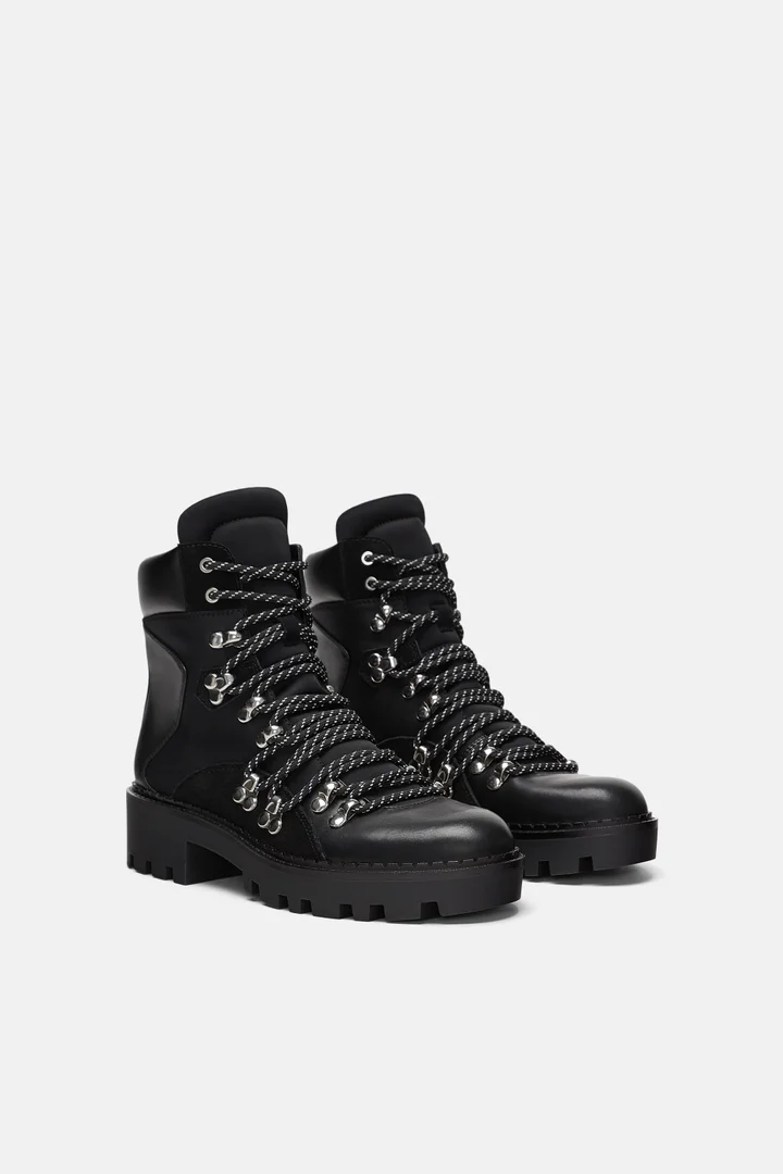 zara hiking boots