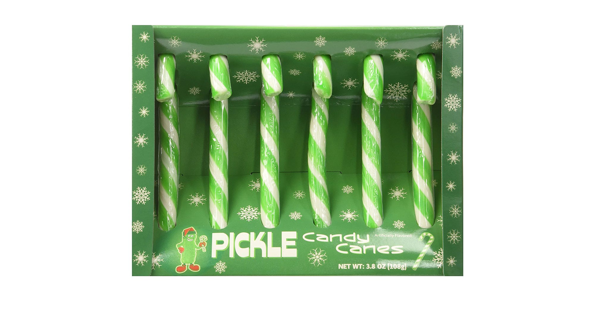 Pickle Flavored Candy Canes