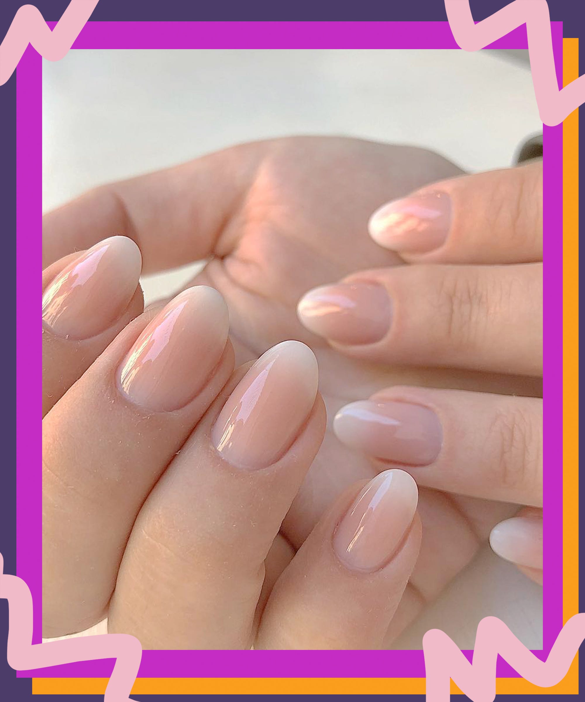 the beautiful baby boomer manicure is backkk🤍🌸✨😍 Structured manicure🌱  Happy Friday! _____ #nailsxmina #almondnails #milk... | Instagram