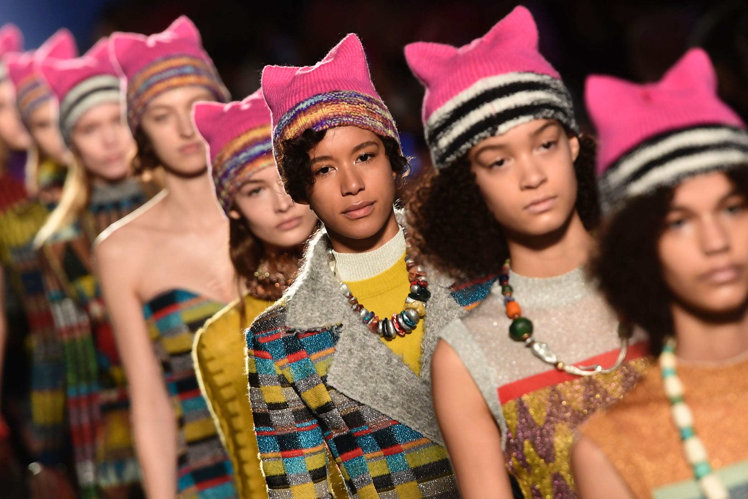 Missoni Pink Pussyhat Pink Pussy Hat, Pussyhat Project, Pussy Cat Ears Hat, Pink  main image 2