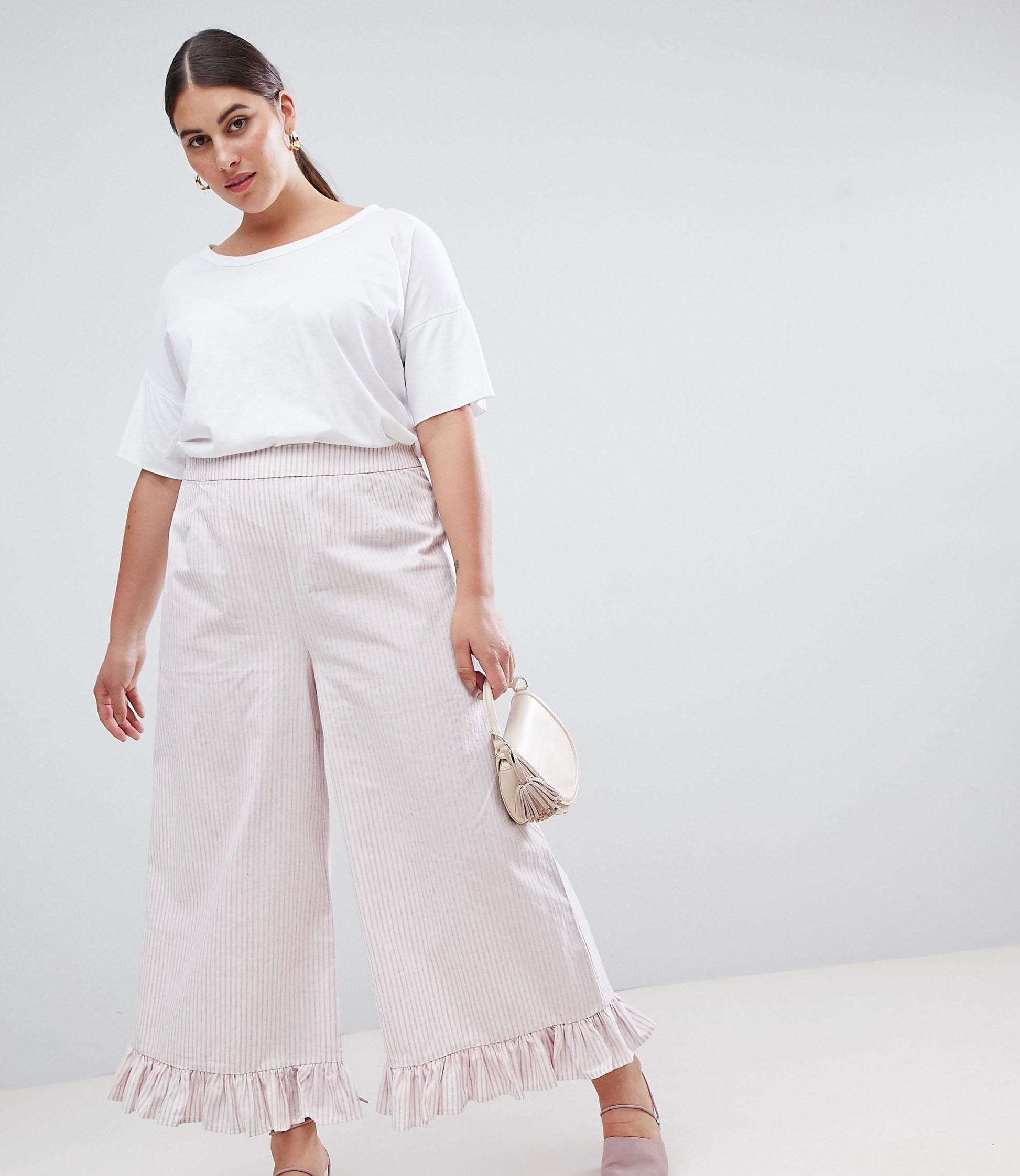 Frill Wide Leg Pants
