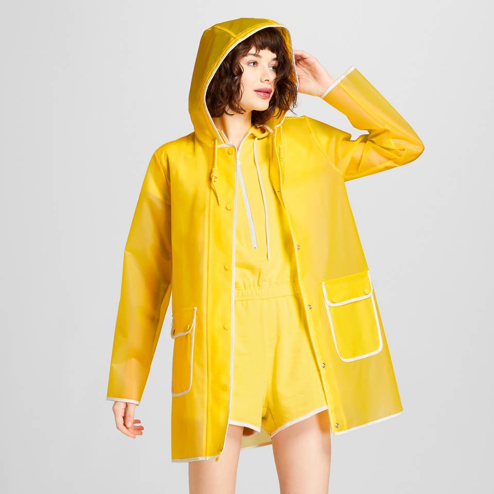 hunter clear raincoat