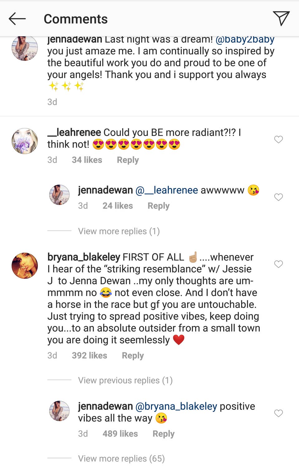 Jenna Dewan Sees That Jessie J Resemblance Too