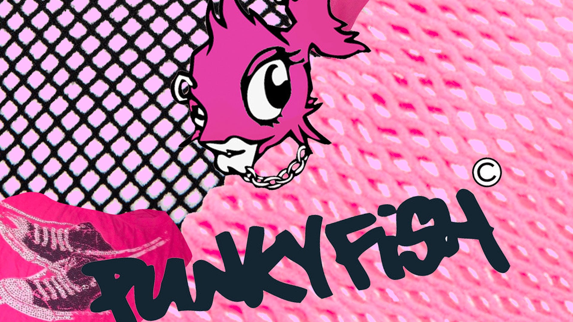 punky fish hoodie
