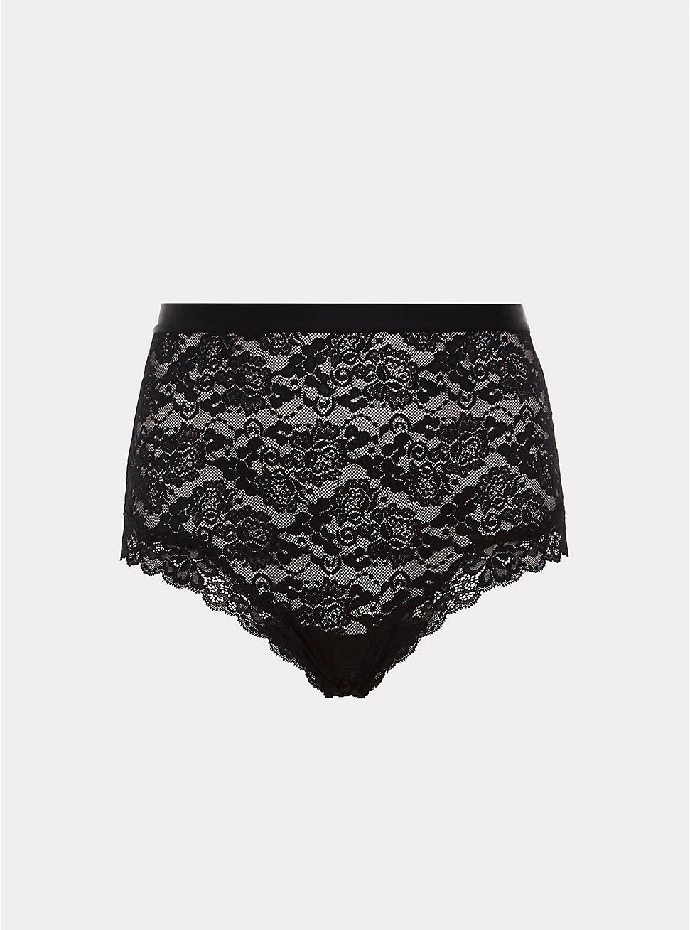 Torrid + Black High Waist Lace Cheeky Panty