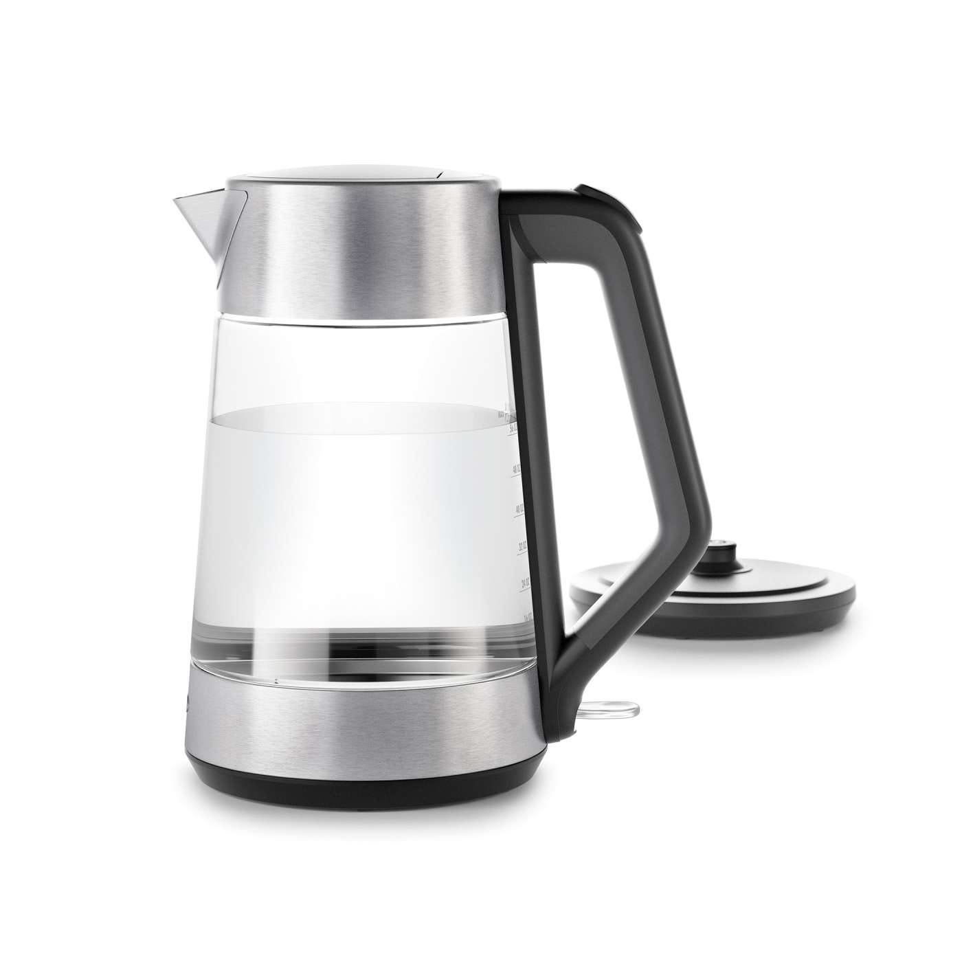 OXO + Clarity Cordless Glass Electric Kettle