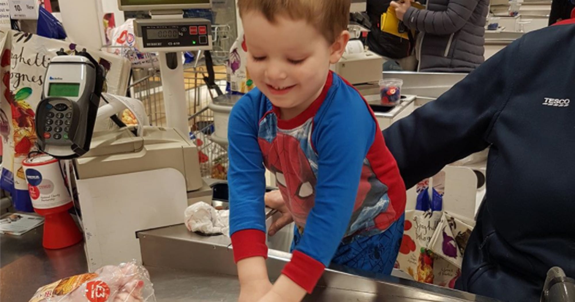 Boy With Autism Grocery Store Cashier Tesco