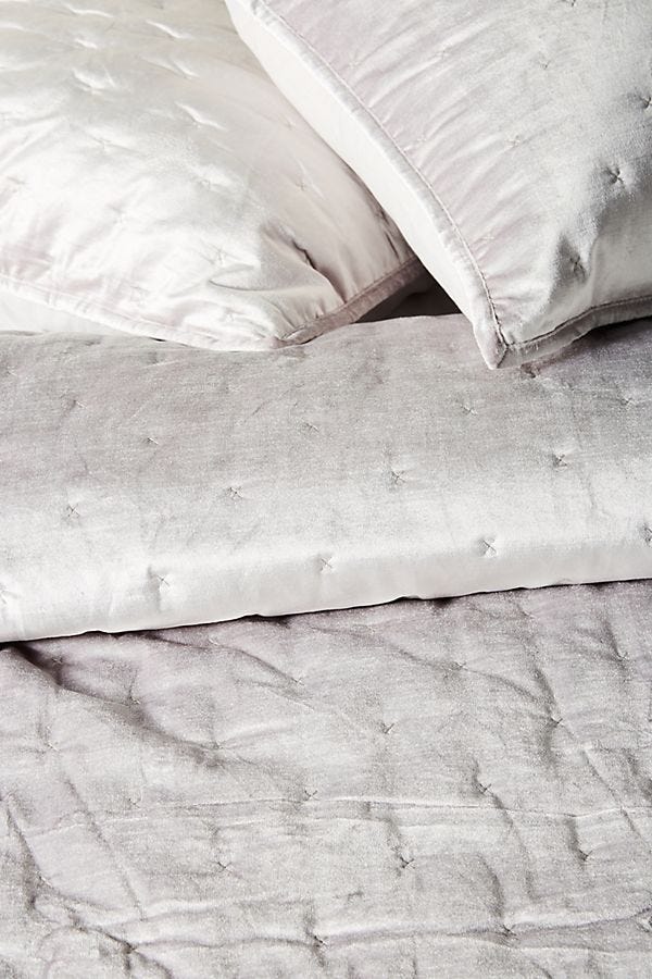 Anthropologie + Velvet CrossStitched Quilt