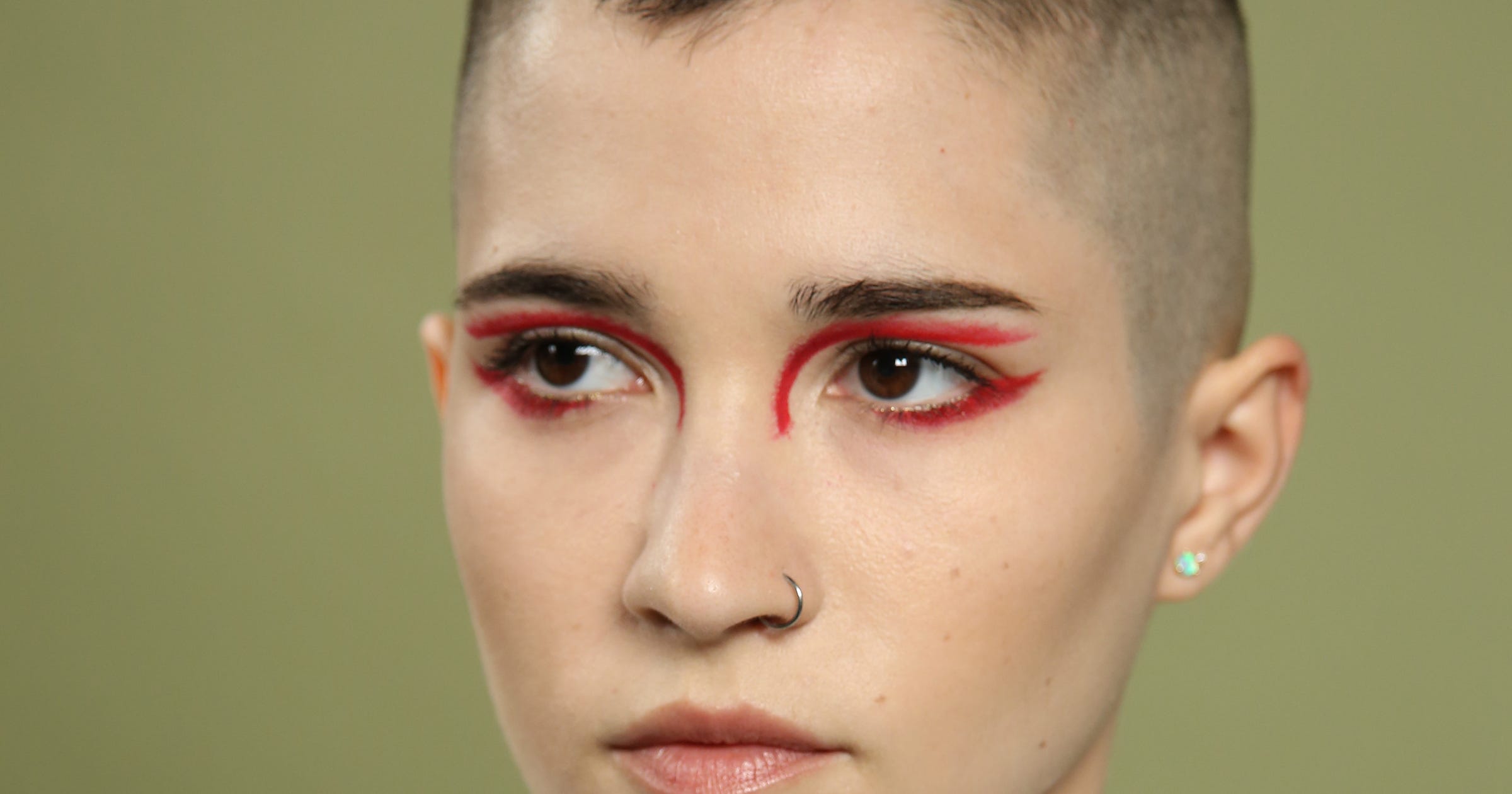 Red Paint Eye Makeup Step By Step Tutorial