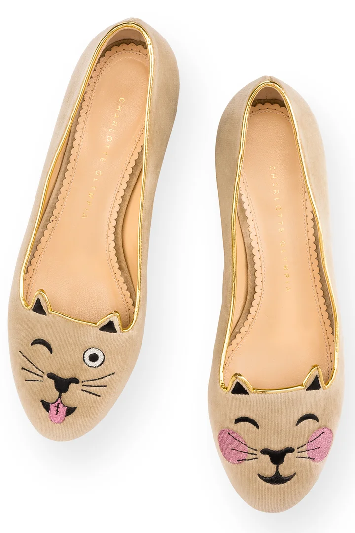 シャーロットオリンピア KITTY FLATS  37.5 Charlotte Olympia Kitty Flats Sz 37.5 | eBay