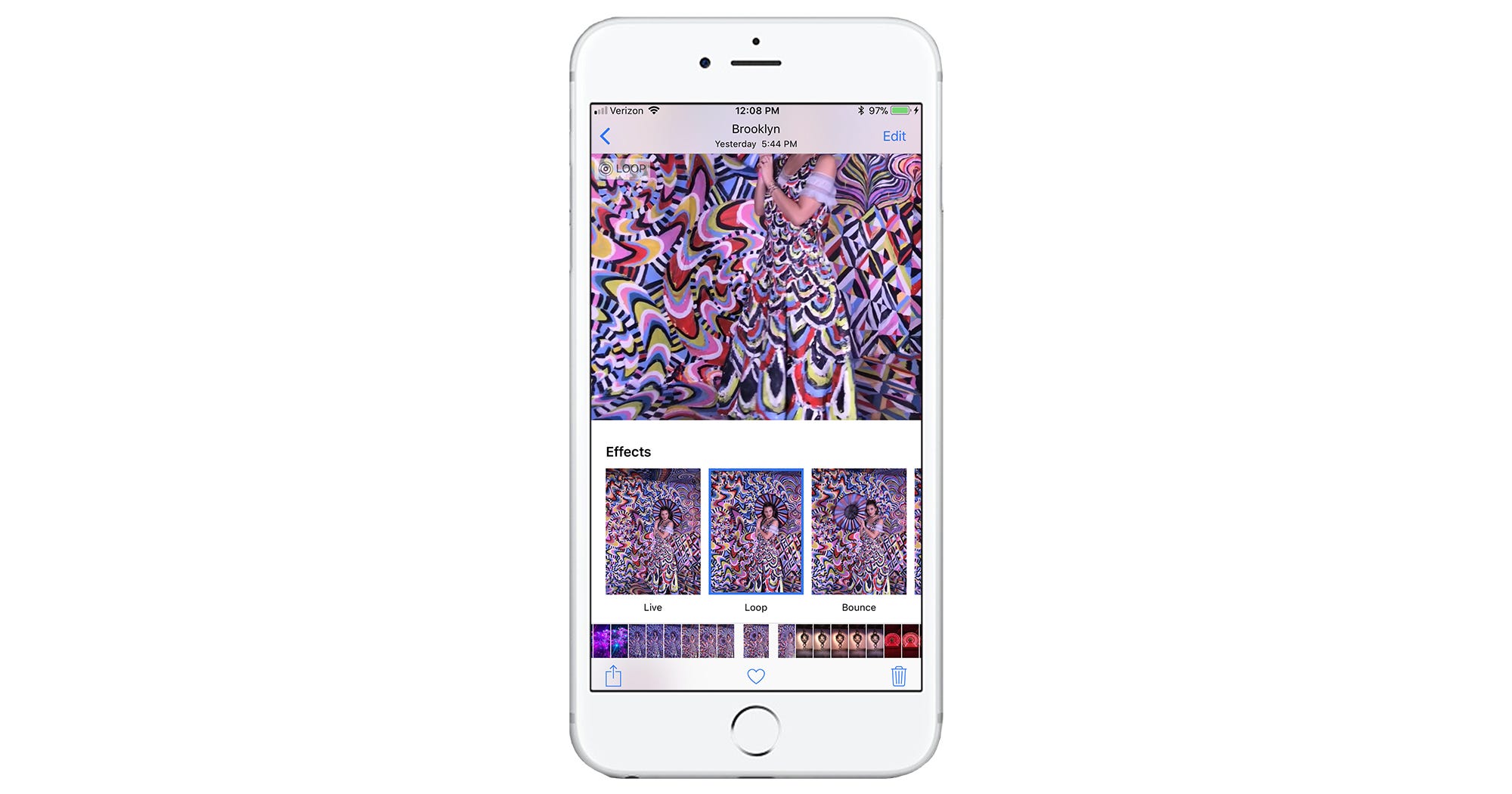 Apple iOS 11 Live Photo Effects Bounce Loop Features