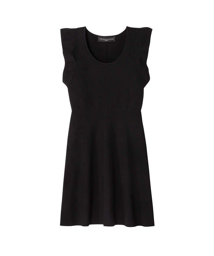 maxi dress black with sleeves Keaton