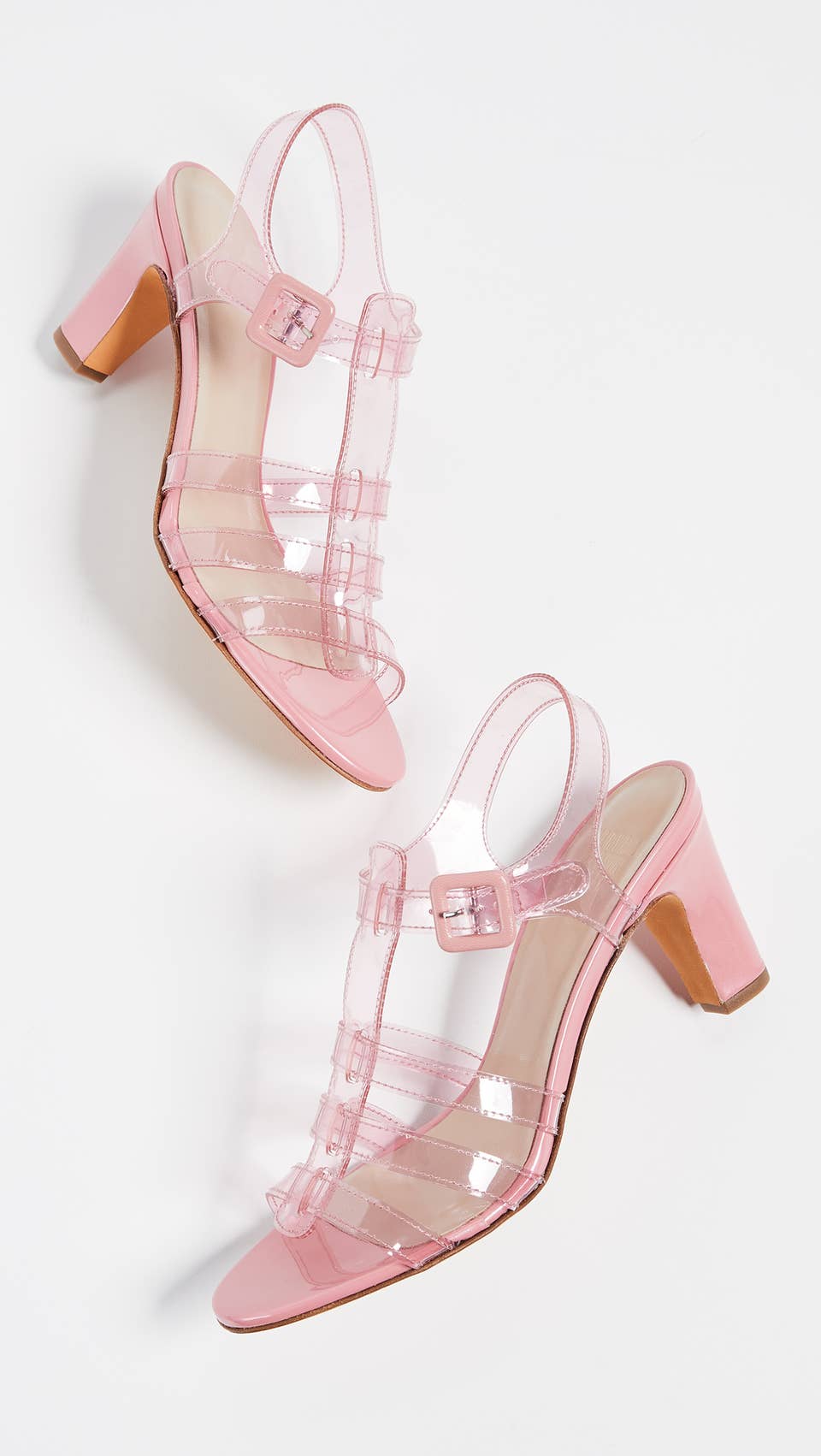 pastel colored sandals